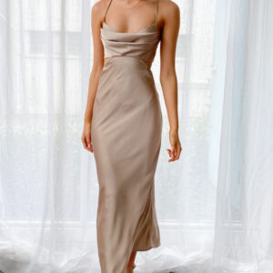 Taleah Cut Out Maxi Dress Mocha