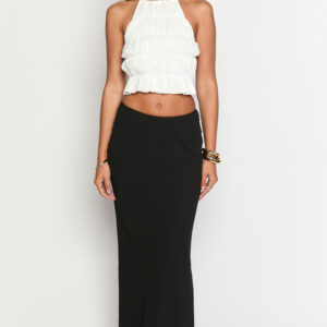Uma White Crop Top