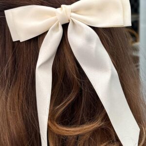 Whimsy Willow Cream Bow Hair Clip